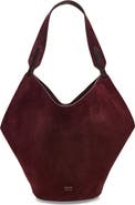 Khaite Small Lotus Suede & Genuine Calf Hair Bag