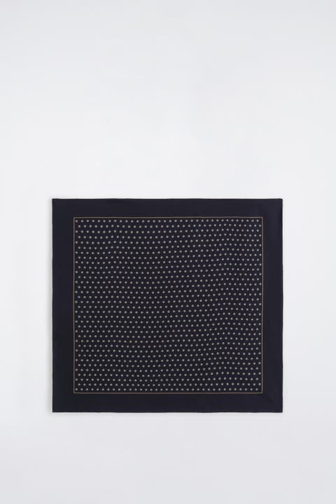Geometric-print Silk-blend Scarf