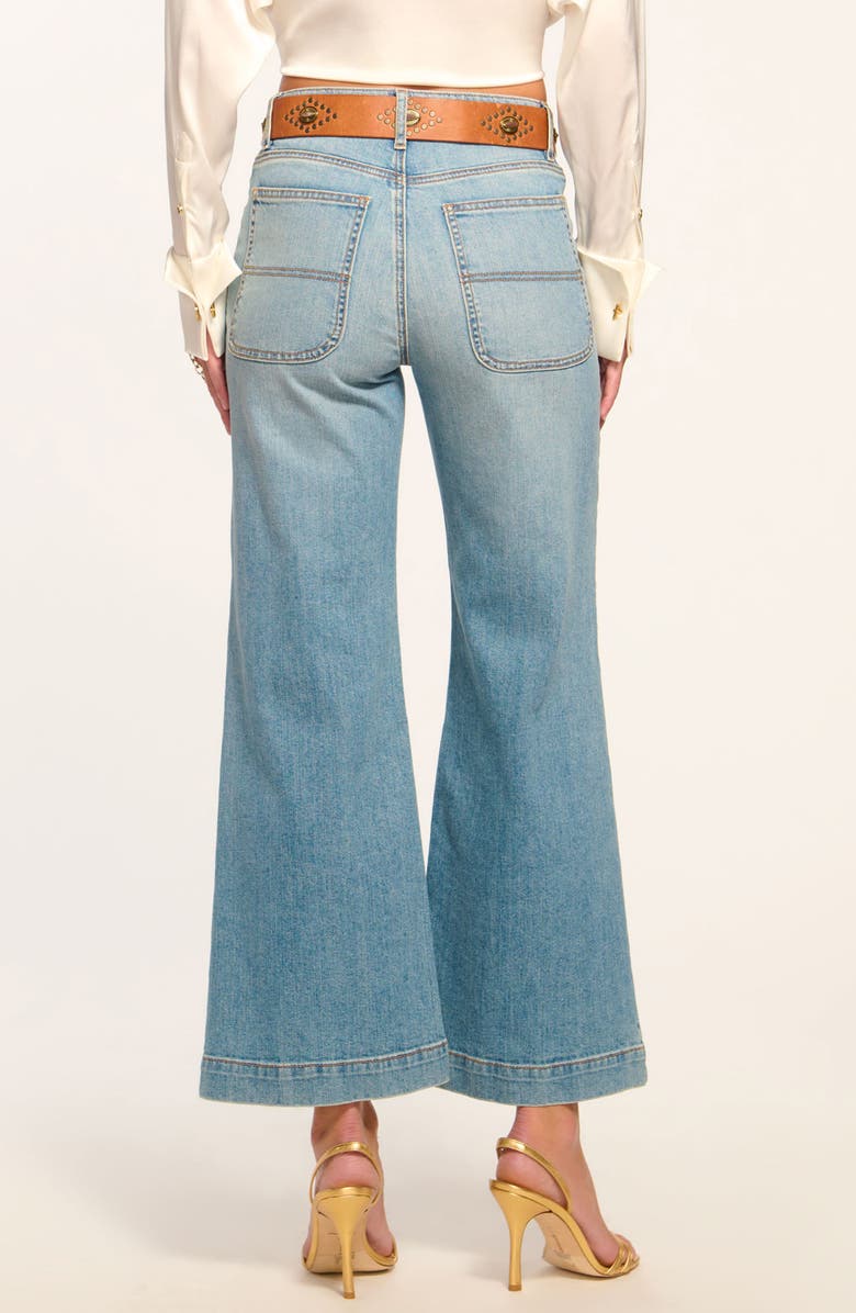 Ramy Brook Clifford Crop Wide Leg Flare Jeans, Alternate, color, 
