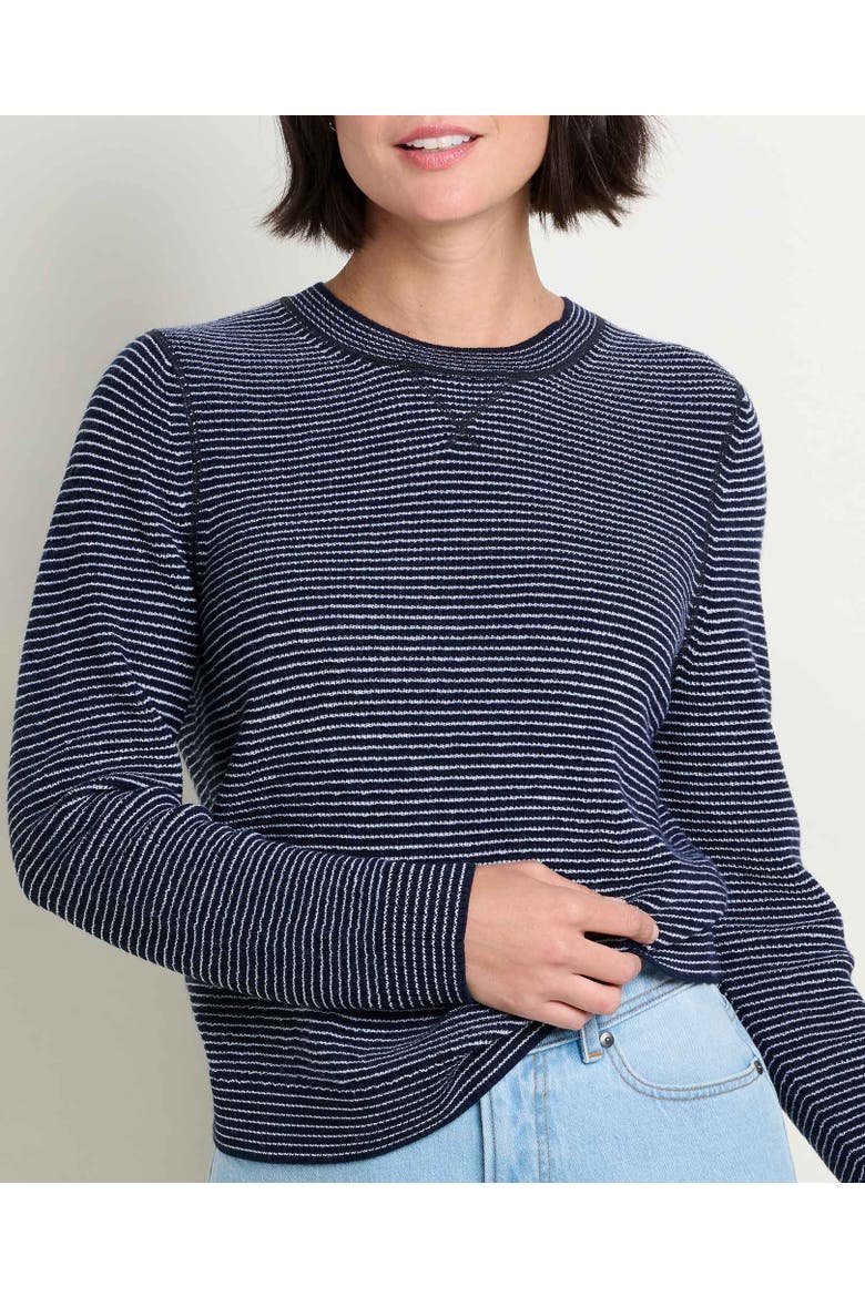Peak Merino Crew Sweater, Alternate, color, Midnight Pattern