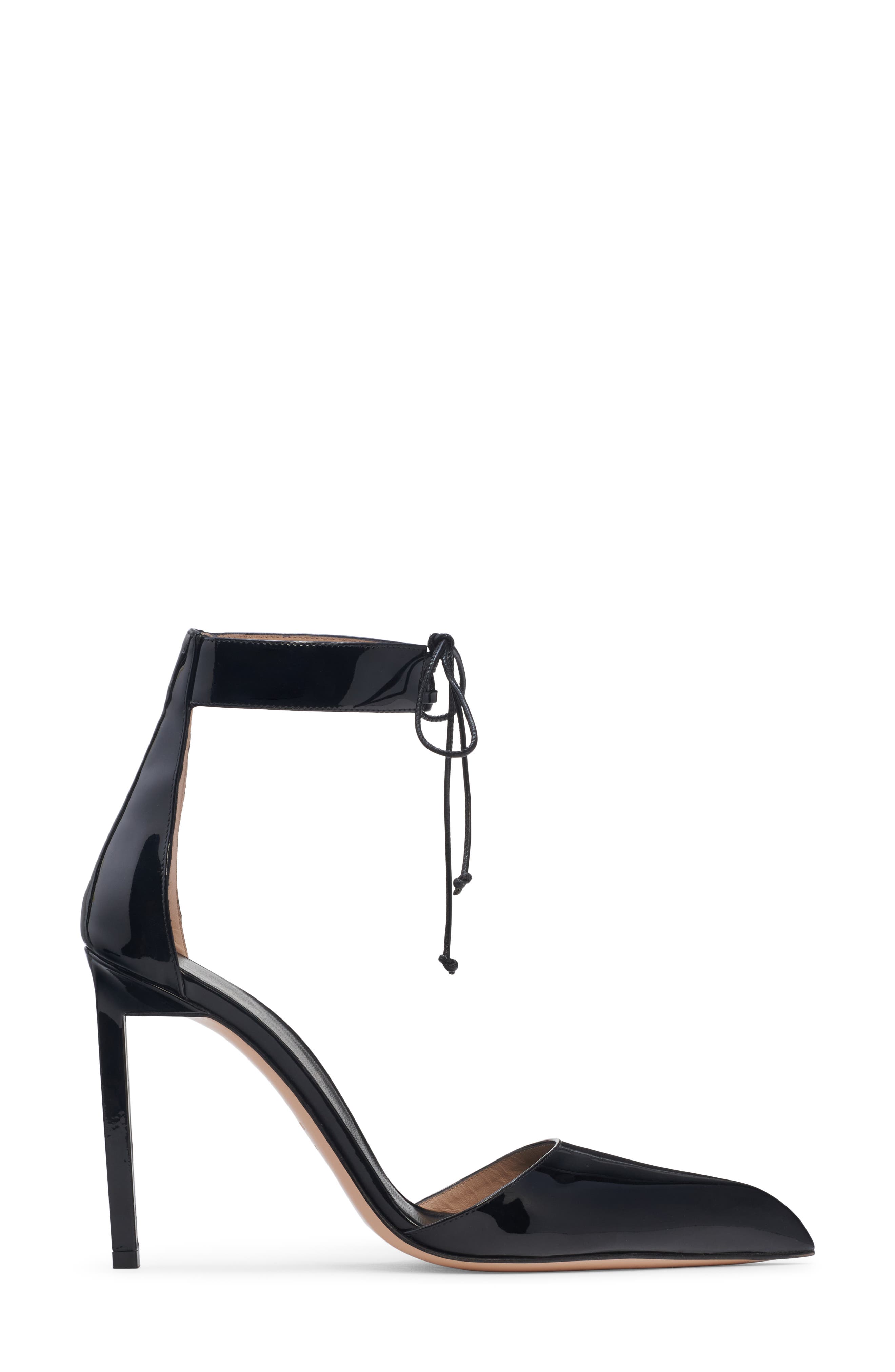 TOM FORD Ankle Tie Pump, Alternate, color, Black