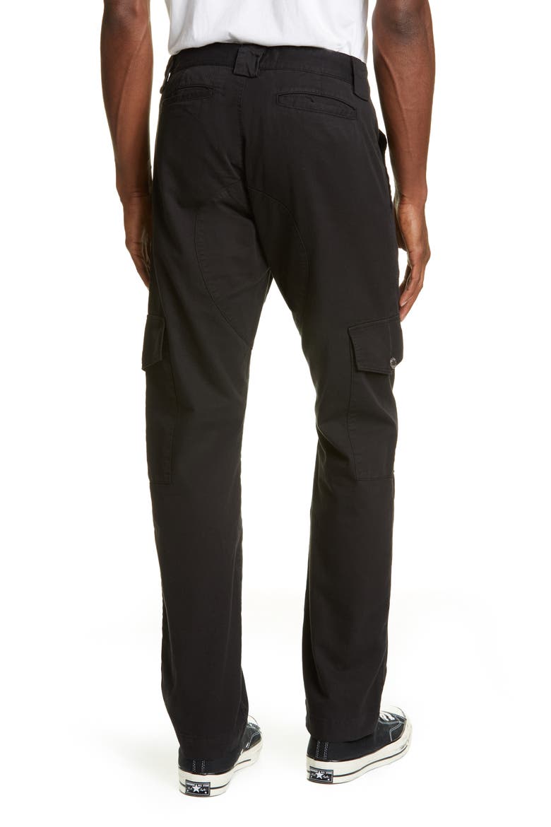 Patch Pocket Twill Cargo Pants, Alternate, color, BLACK