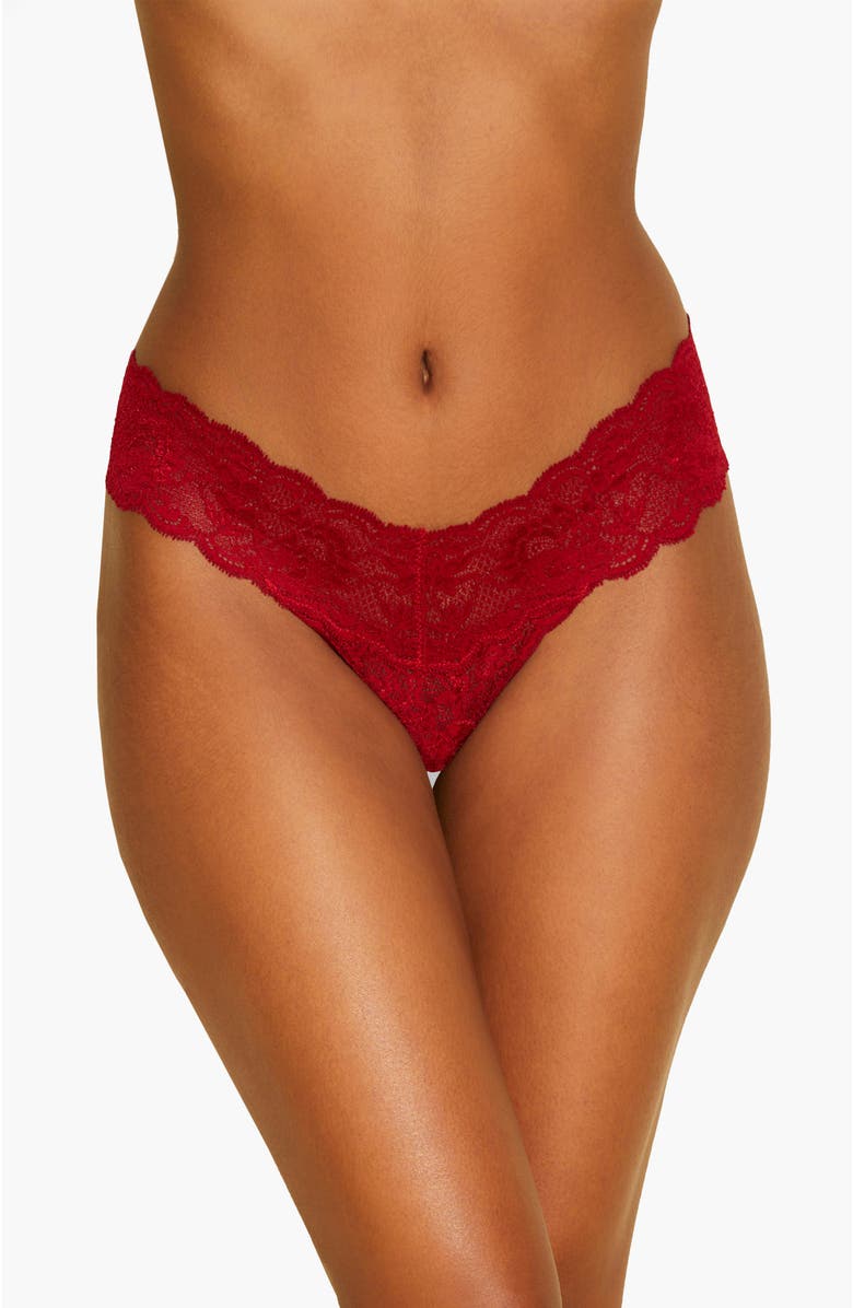 Cosabella Nsn Cutie Low Rise Thong, Main, color, Sindoor Red