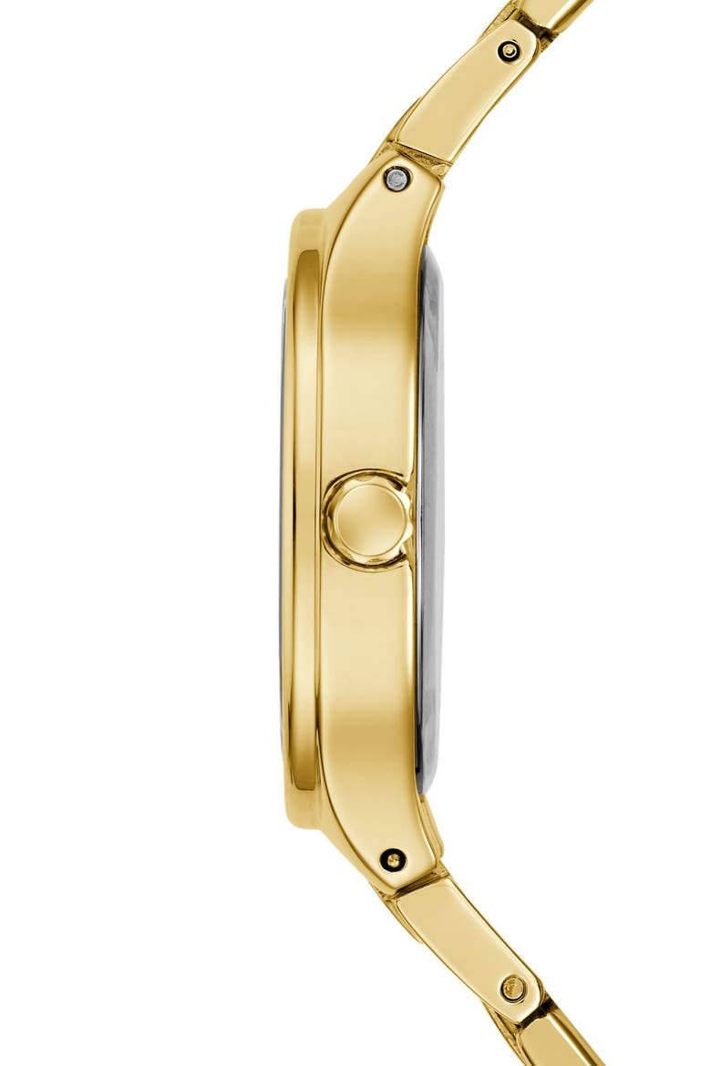 Goldtone & Crystal Skeleton Bracelet Watch, 32mm, Alternate, color, GOLD TONE