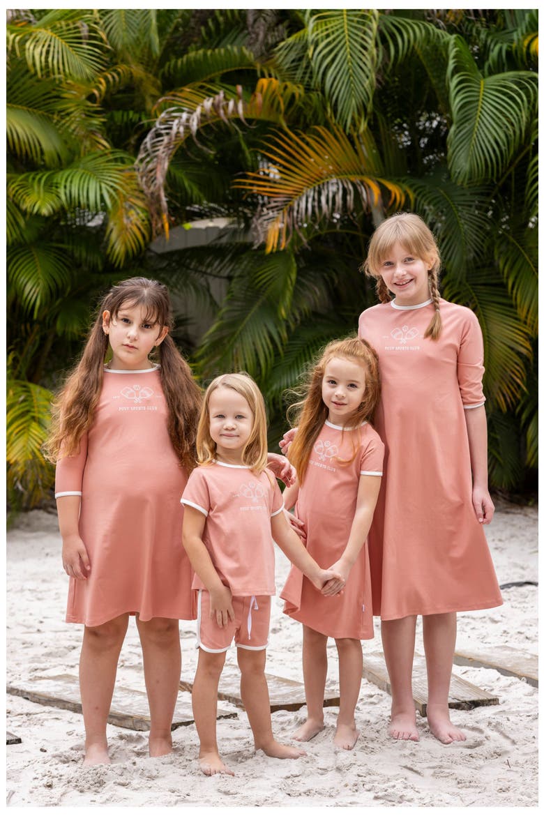 Pickleball 3/4 Sleeve Dress, Alternate, color, Pink