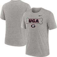 Nike Men's Nike Heather Gray Georgia Bulldogs Campus Local Tri-Blend T-Shirt