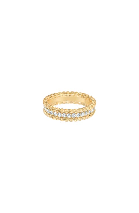 Jena Sparkle Wide Band Ring Trendy Unique Style