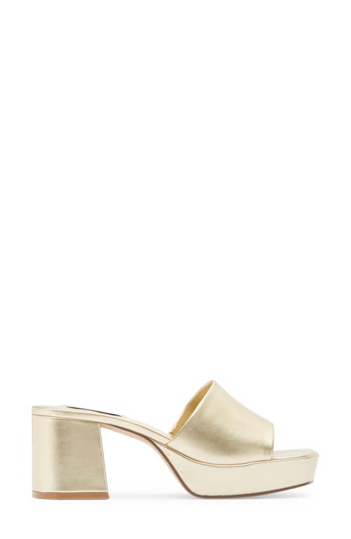 Steve Madden Troyye Platform Sandal In Gold