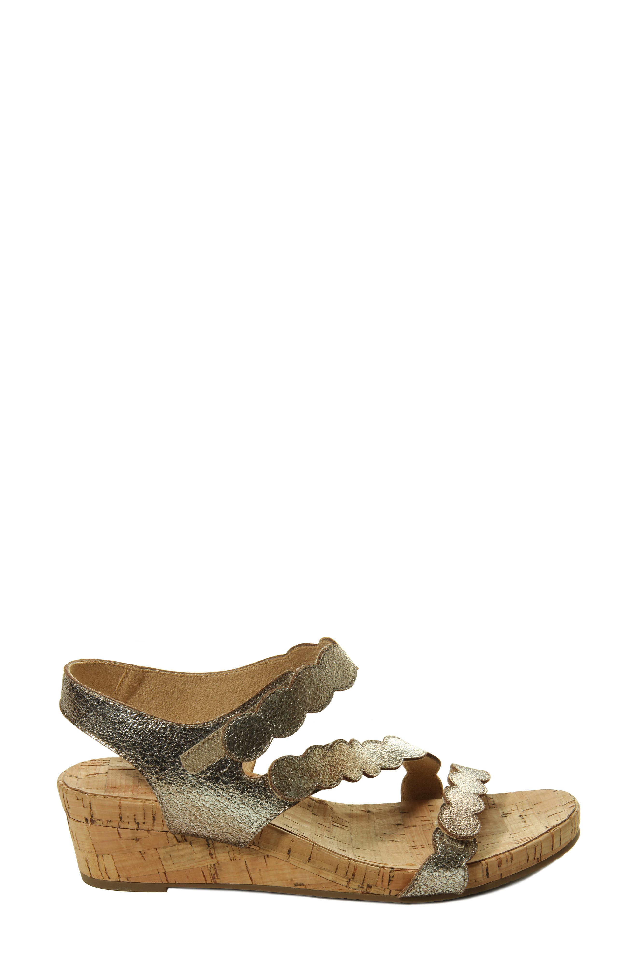 Kabie Platform Wedge Sandal, Alternate, color, YELLOW LEATHER
