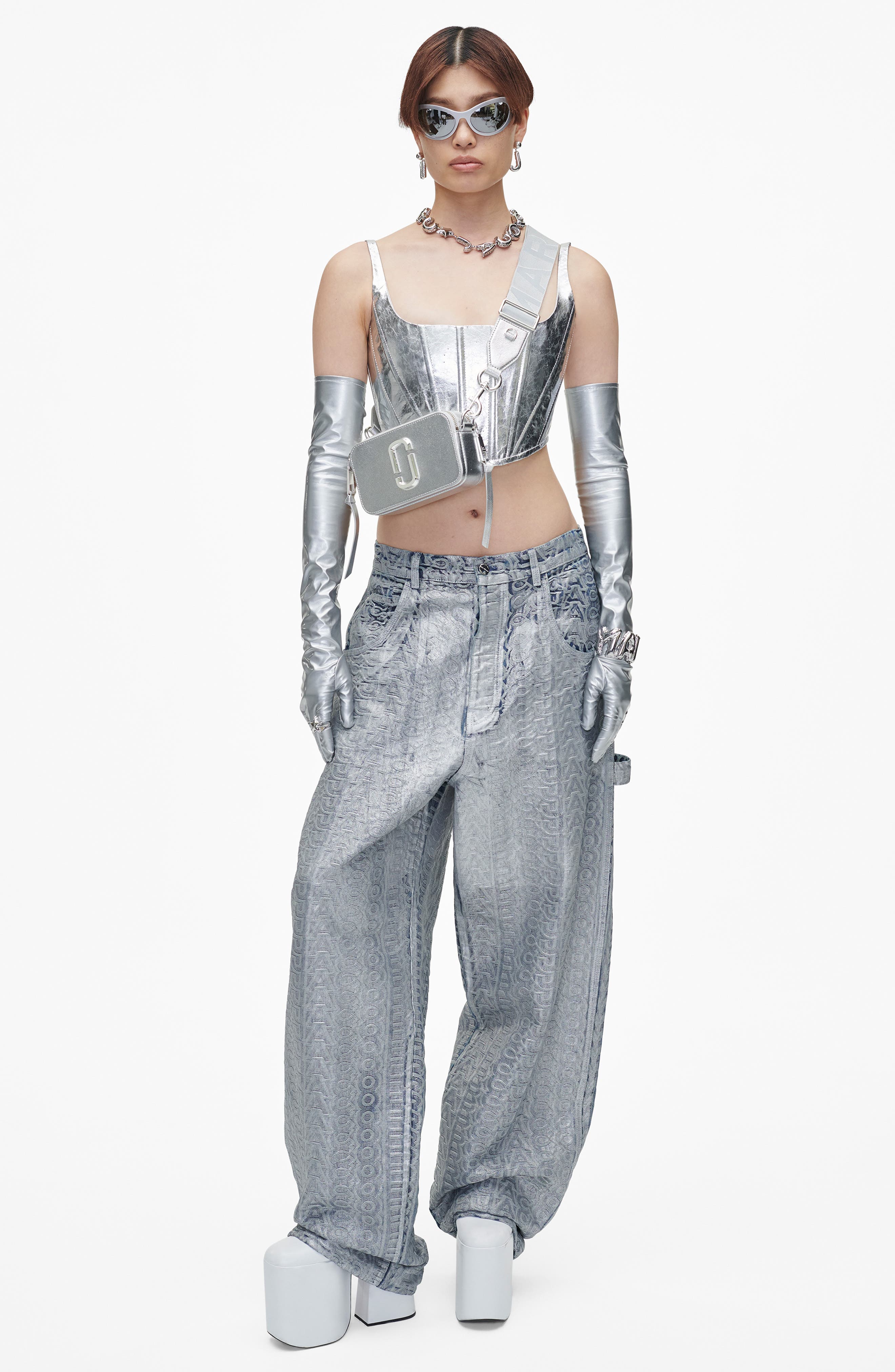 Marc Jacobs The Metallic Snapshot DTM Bag, Alternate, color, 