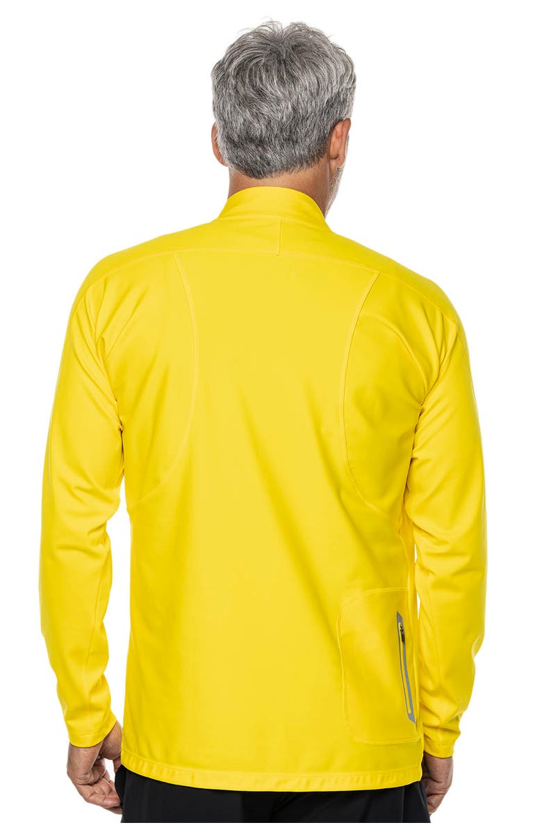 Coolibar Men's Long Sleeve Swim Jacket, UPF 50+ Sun Protection, Menorca, Alternate, color, Bold Yellow