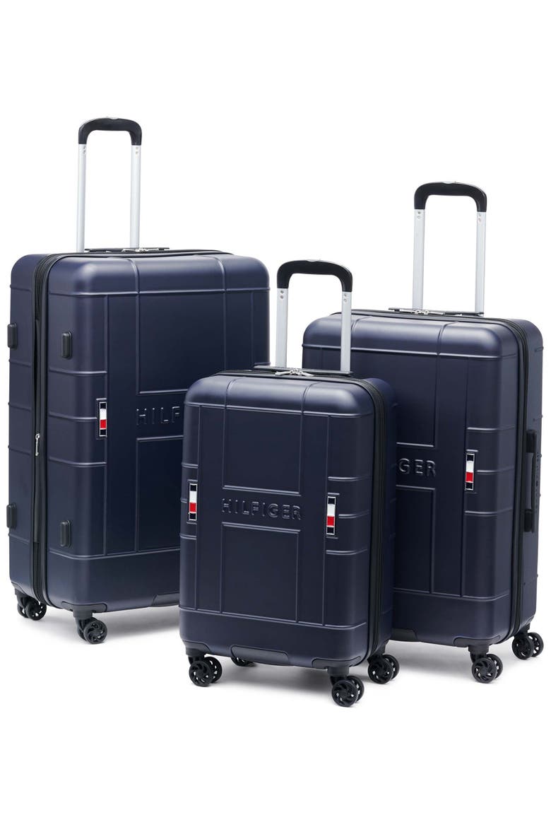 Big H 3 Piece Luggage Set, Main, color, Navy