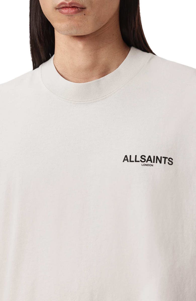 AllSaints Hallis Graphic T-Shirt, Alternate, color, Dusk White