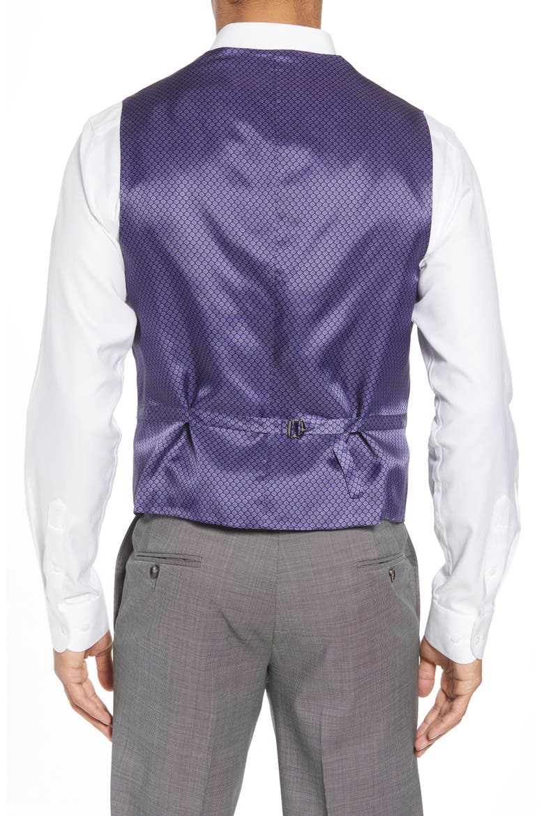 Troy Slim Fit Solid Wool Vest, Alternate, color, BLUE