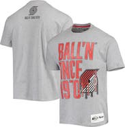 BALL'N Men's BALL'N Heathered Gray Portland Trail Blazers Since 1970 T-Shirt