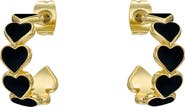 Ted Baker Hannah Enamel Heart Hoop Earrings