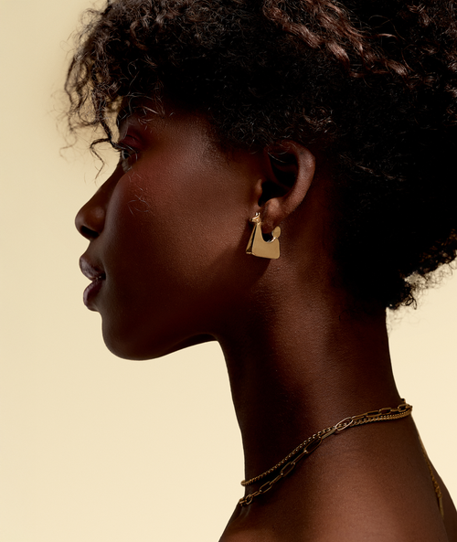 Hey Harper Llama Earrings In Gold