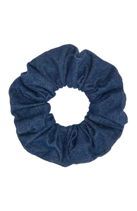 Denim scrunchie