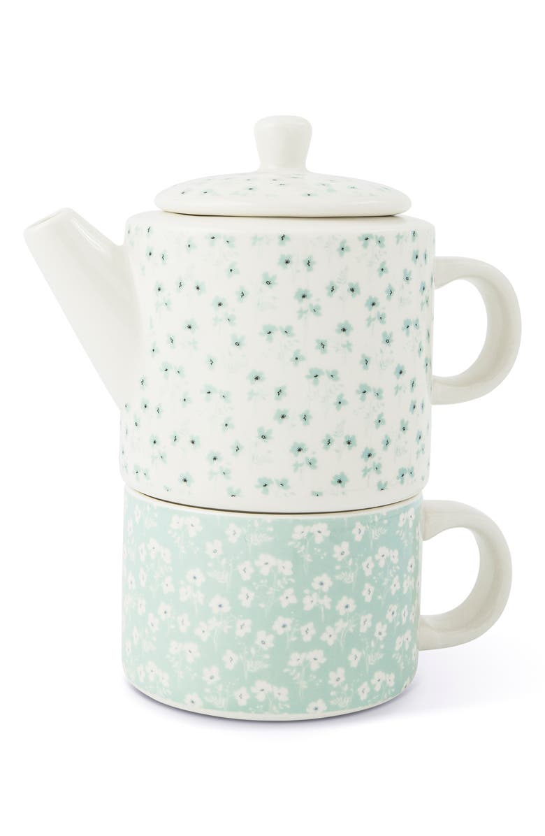 MEDICI 2-Piece Tea for One Set, Alternate, color, Blue Floral