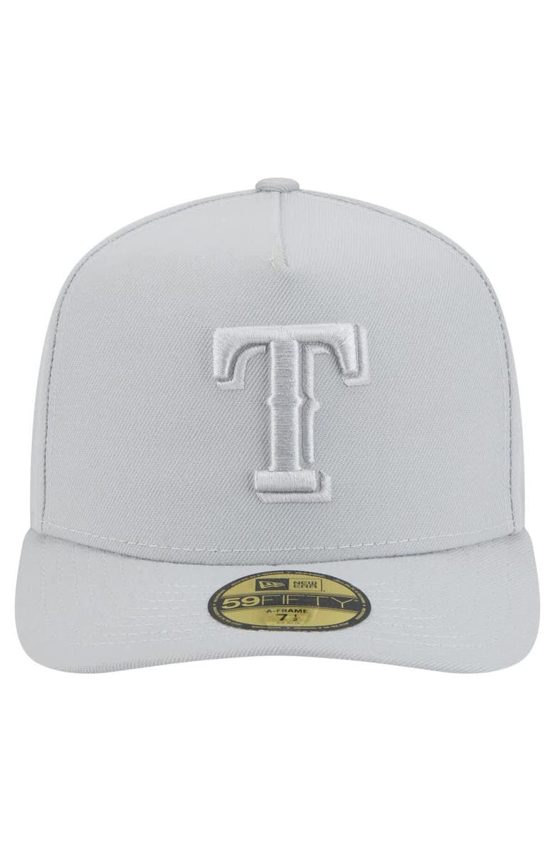 New Era Men's New Era  Gray Texas Rangers Colorpack 59FIFTY Fitted Hat, Alternate, color, 