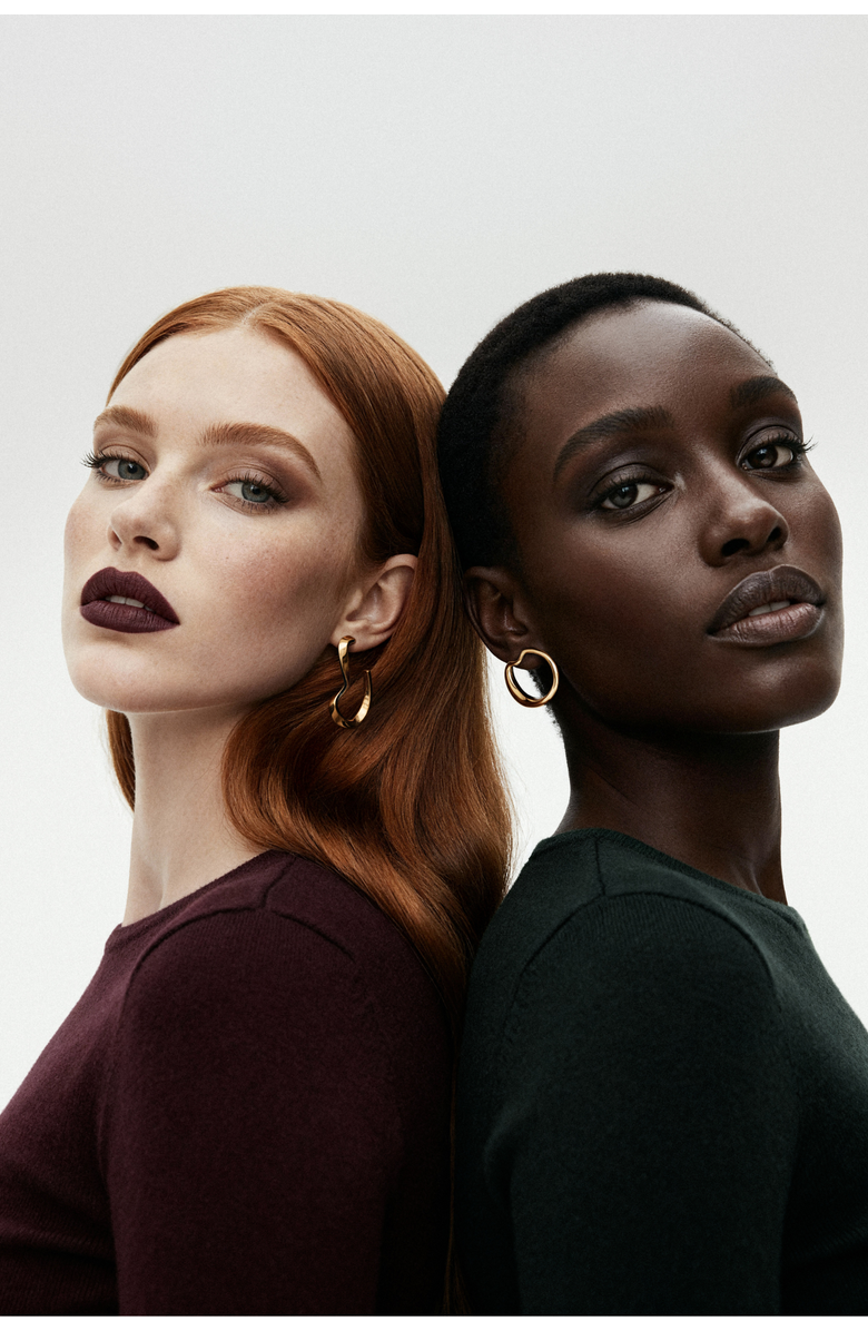 Nabs And Babs Tufa Silver Earrings, Alternate, color, Gold