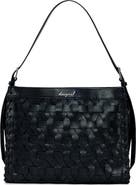Desigual Woven Faux Leather Shoulder Bag