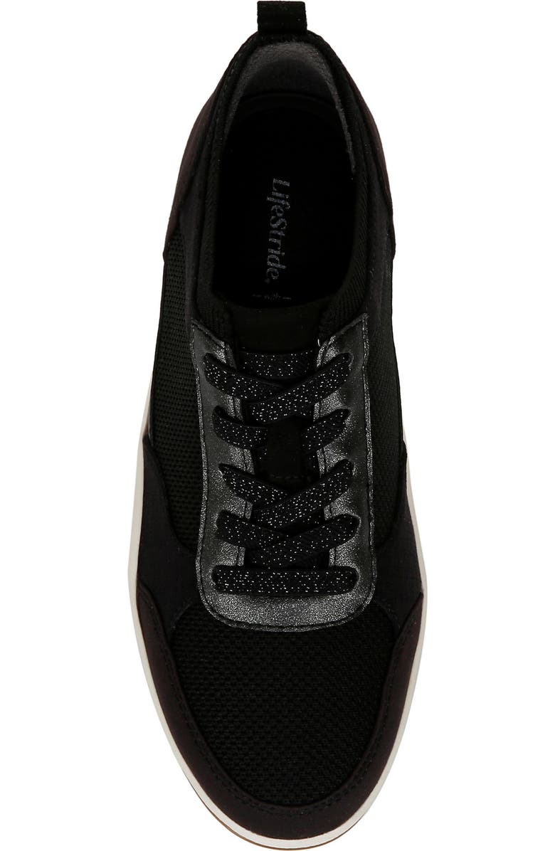 LifeStride Dynamic Sneaker, Alternate, color, Black Fabric