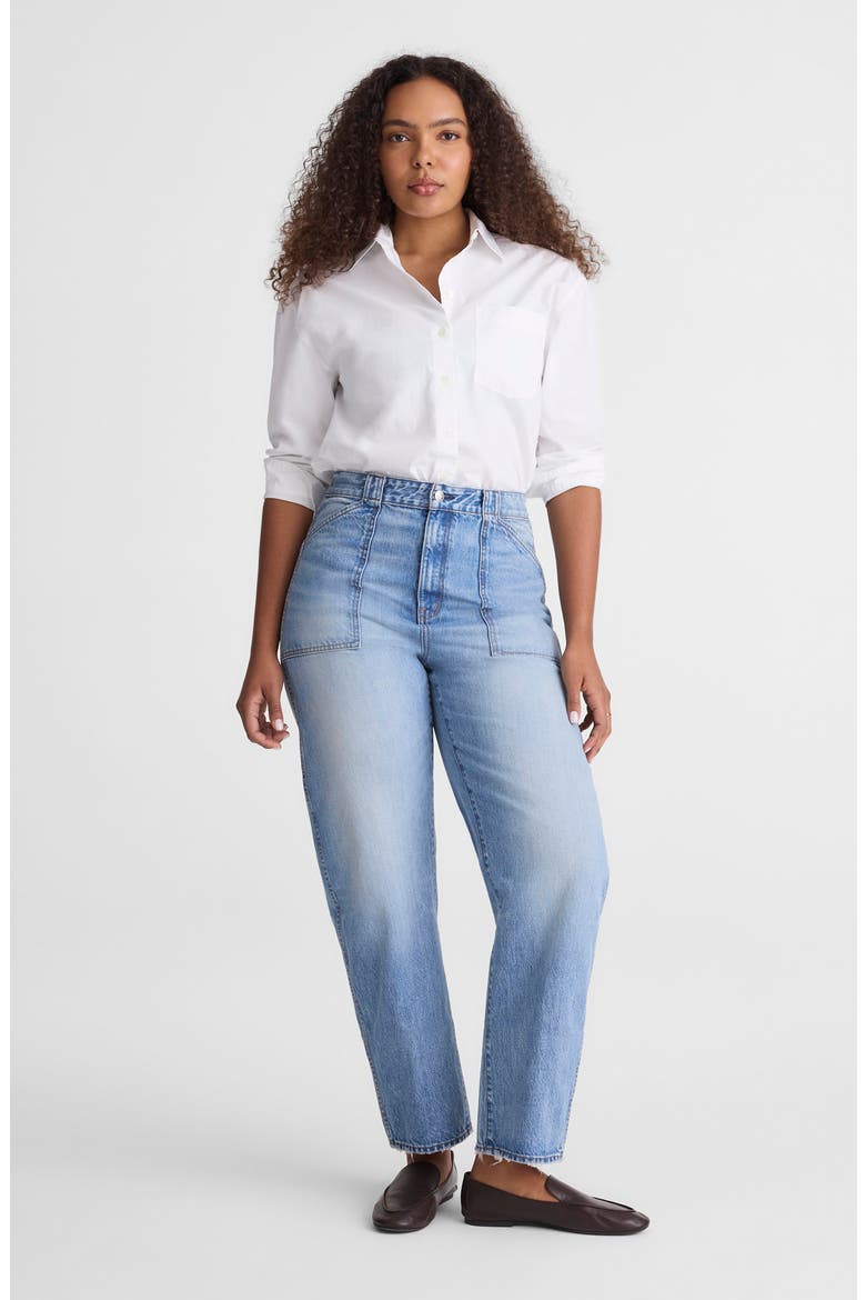 The Curvy Balloon Utility Jean, Alternate, color, RAEBROOK WASH