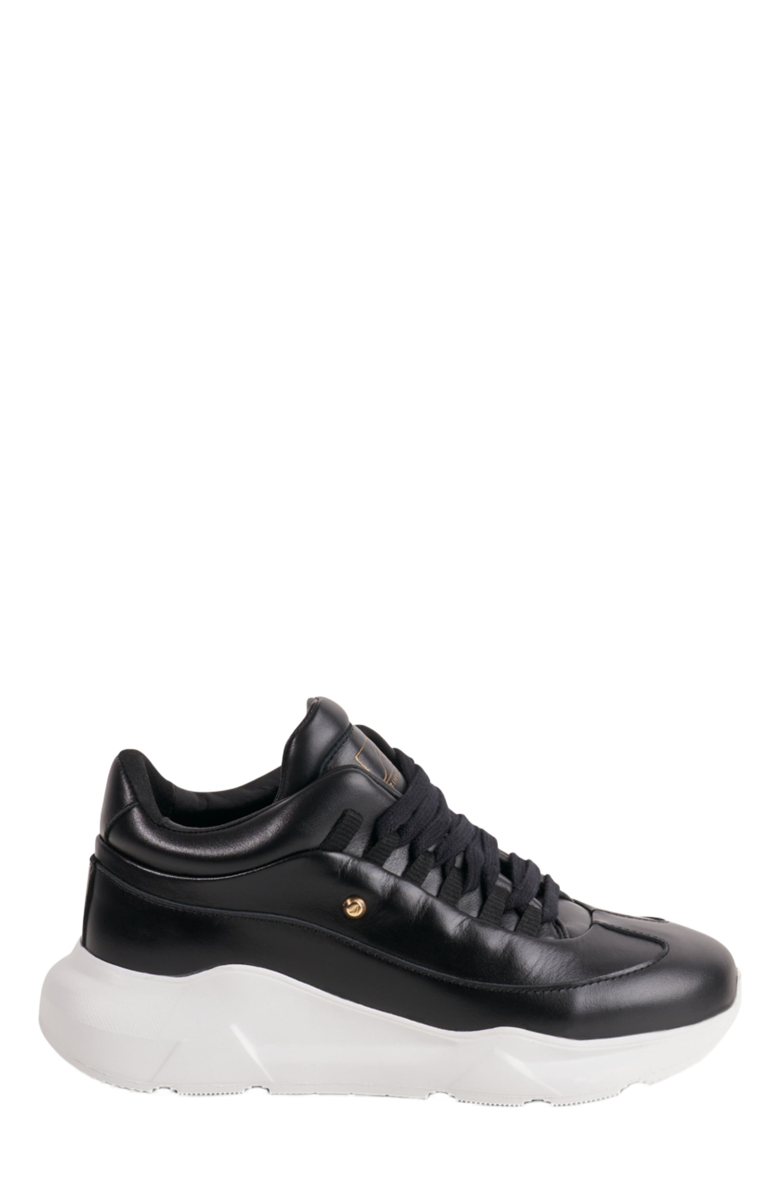 Stinaa.J Nova Orthopedic Sneakers, Main, color, Black Leather
