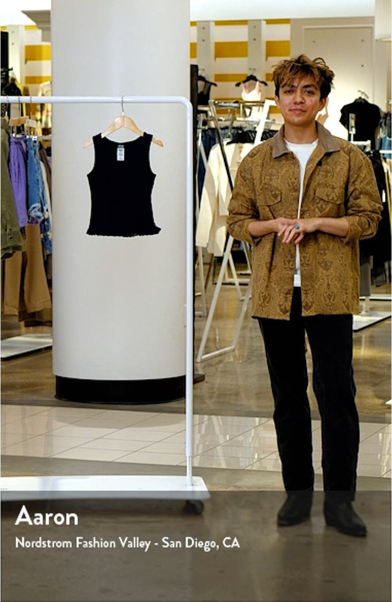 Kids' Fringe Hem Cotton Tank Top, sales video thumbnail