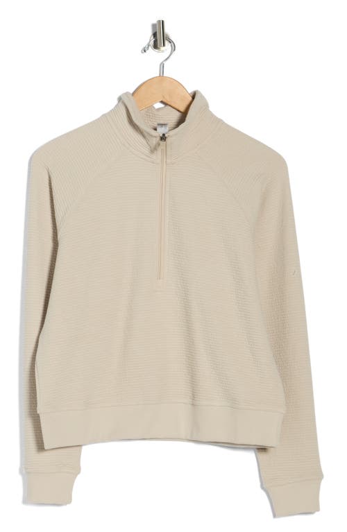 90 Degree By Reflex Horizontal Quilted Textured Pullover In Neutral