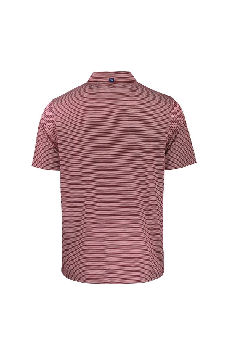 Cutter & Buck Men's Cutter & Buck Burgundy/White Washington Commanders Helmet Forge Eco Double Stripe Stretch Recycled Polo, Alternate, color, Burgundy