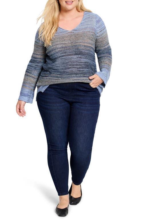 NIC + ZOE NIC+ZOE HAZY SHADES LINEN BLEND SWEATER 