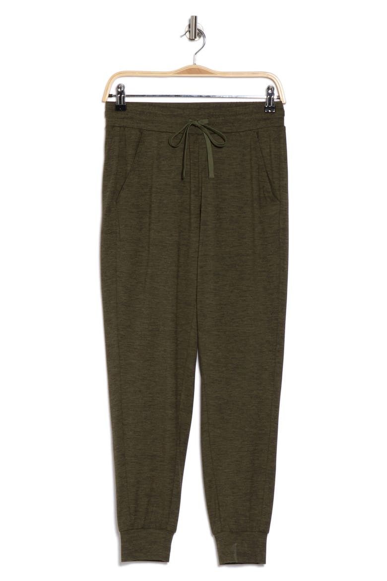 Aura Essential Joggers, Alternate, color, OLIVE NIGHT HEATHER