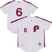 Mitchell & Ness Men's Mitchell & Ness Jimmy Rollins White Philadelphia Phillies 2003 Cooperstown Collection Authentic Jersey