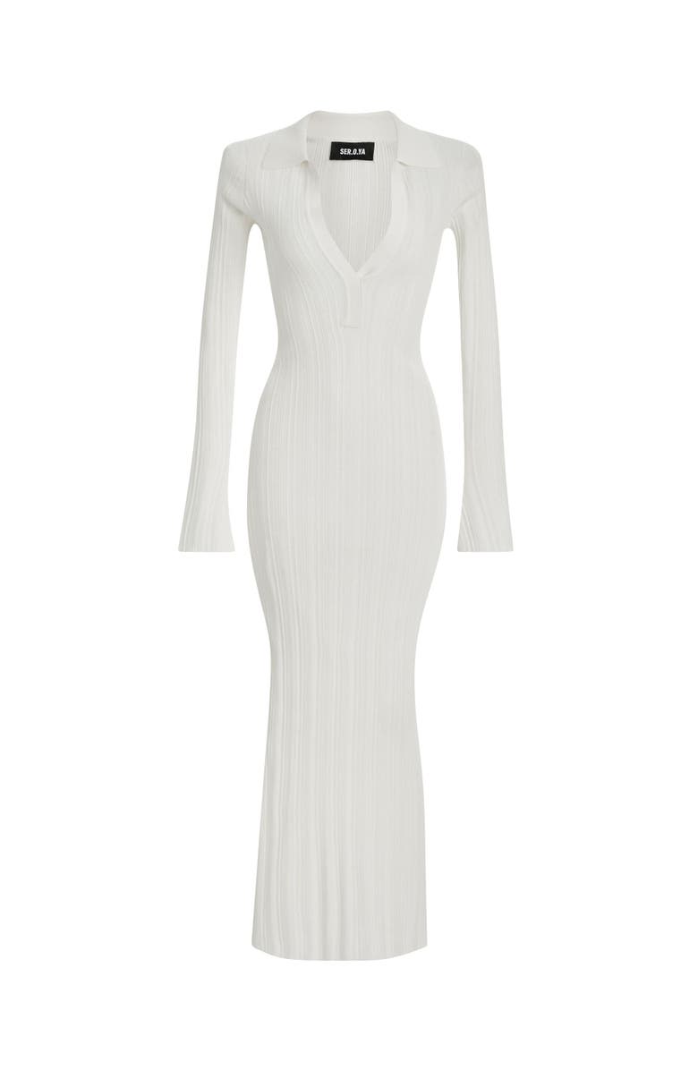 SER.O.YA Azula Rib Knit Maxi Dress, Alternate, color,