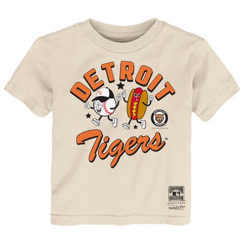 Toddler Mitchell & Ness Natural Detroit Tigers Snack T-Shirt