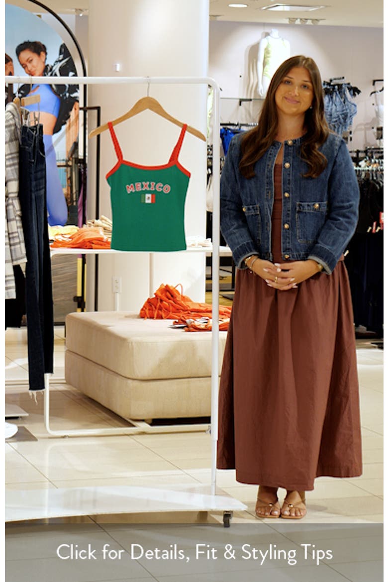 Mexico Crop Graphic Camisole video