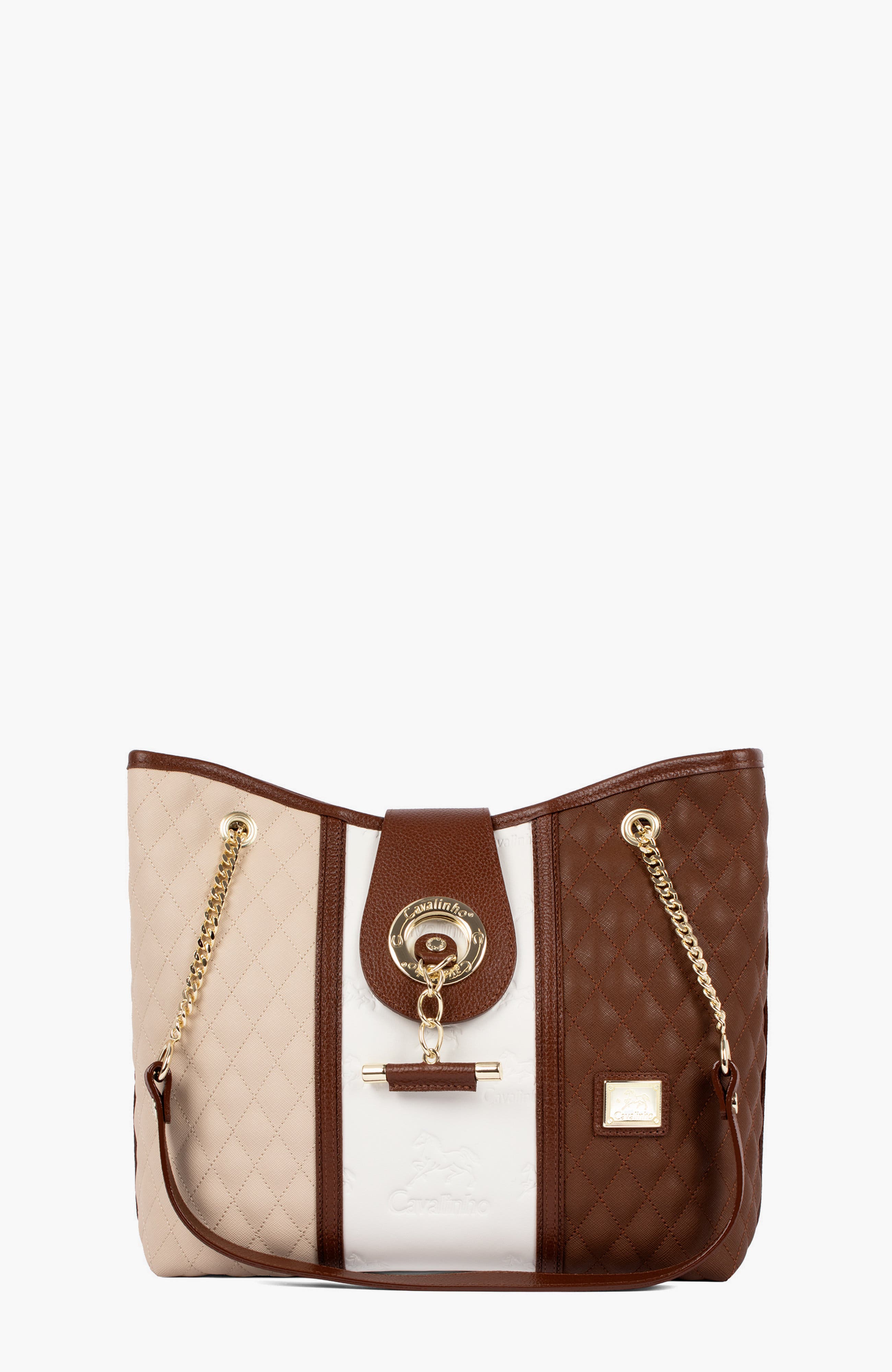 Sublime 258 Shoulder Bag, Main, color, Camel Brown / Beige / White