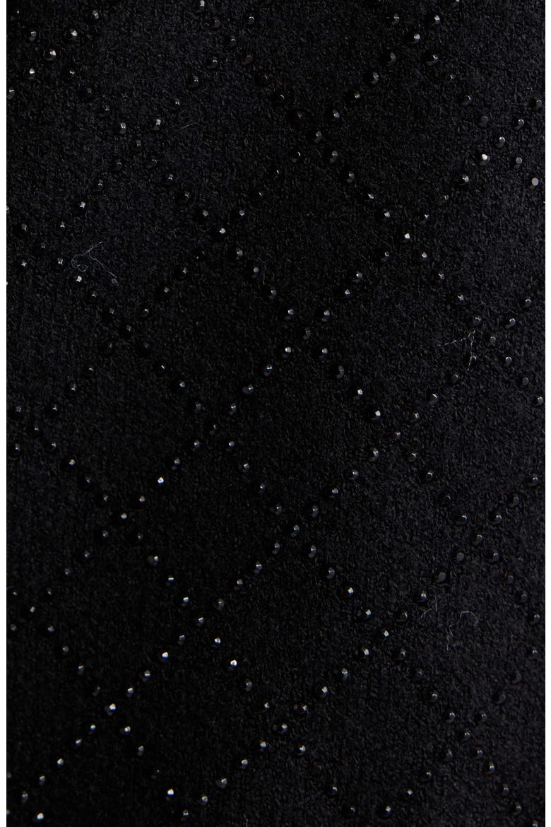 Diamond Heatset Cardigan, Alternate, color, ANNE BLACK