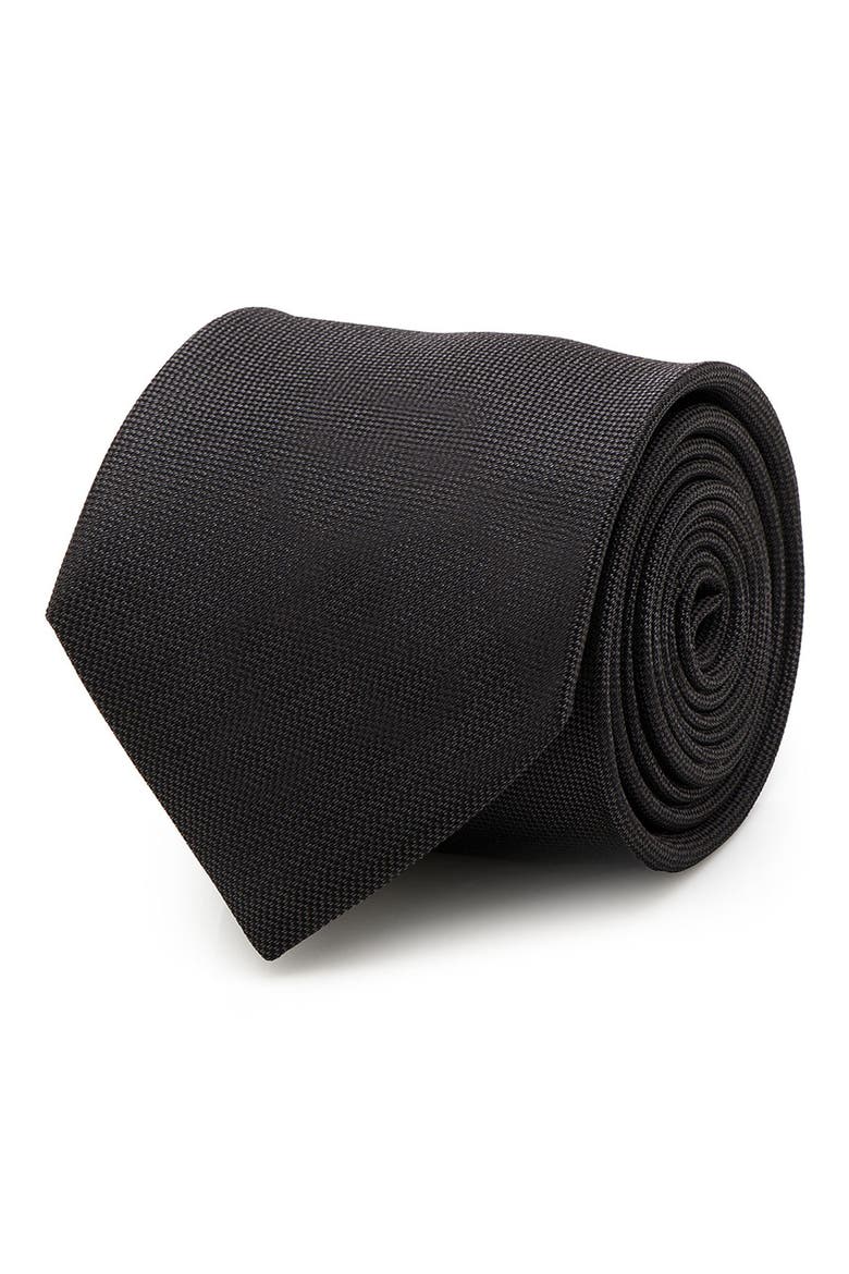 Silk Tie, Main, color, BLACK