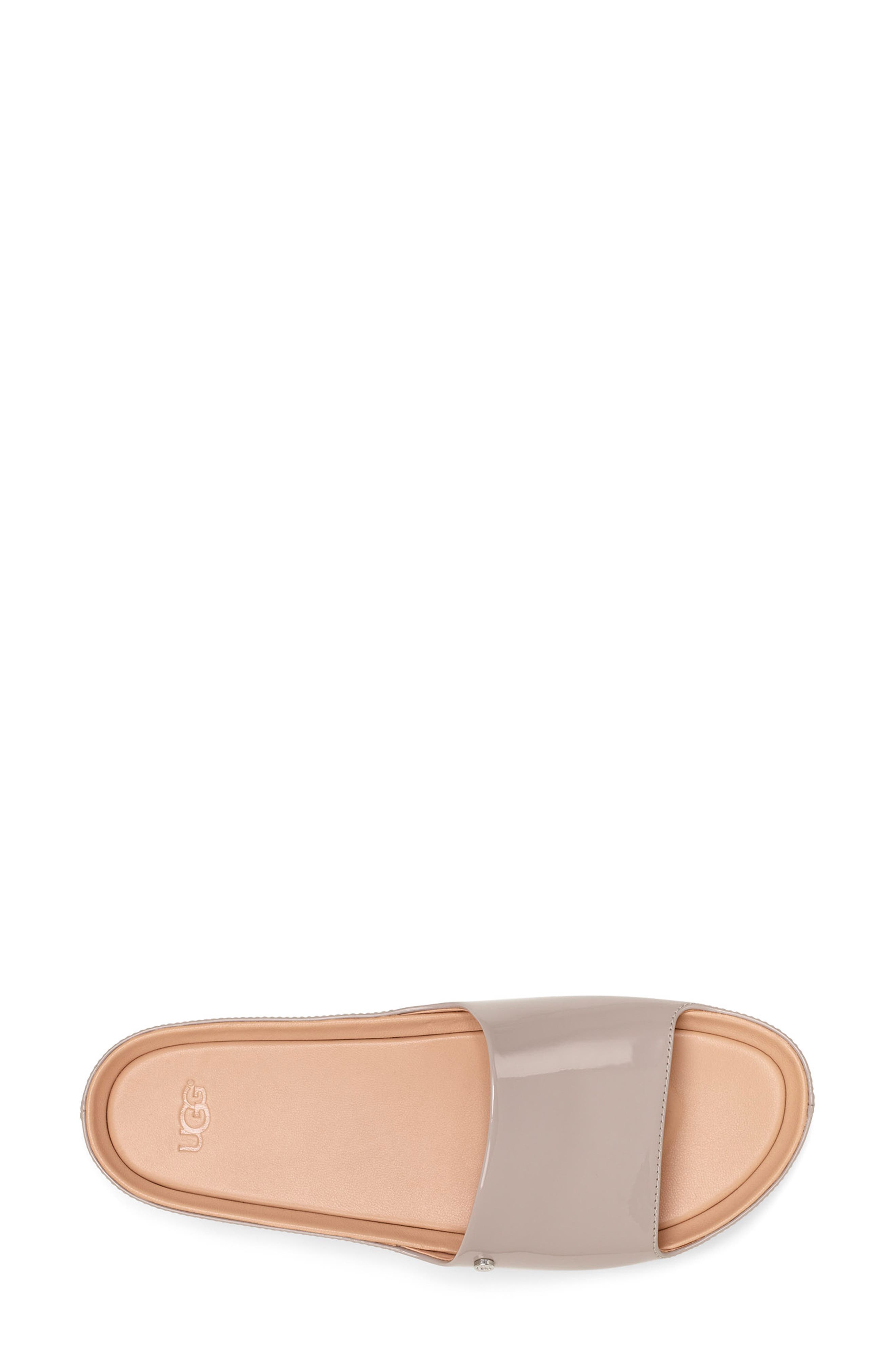 Jane Platform Slide Sandal, Alternate, color, OYSTER LEATHER