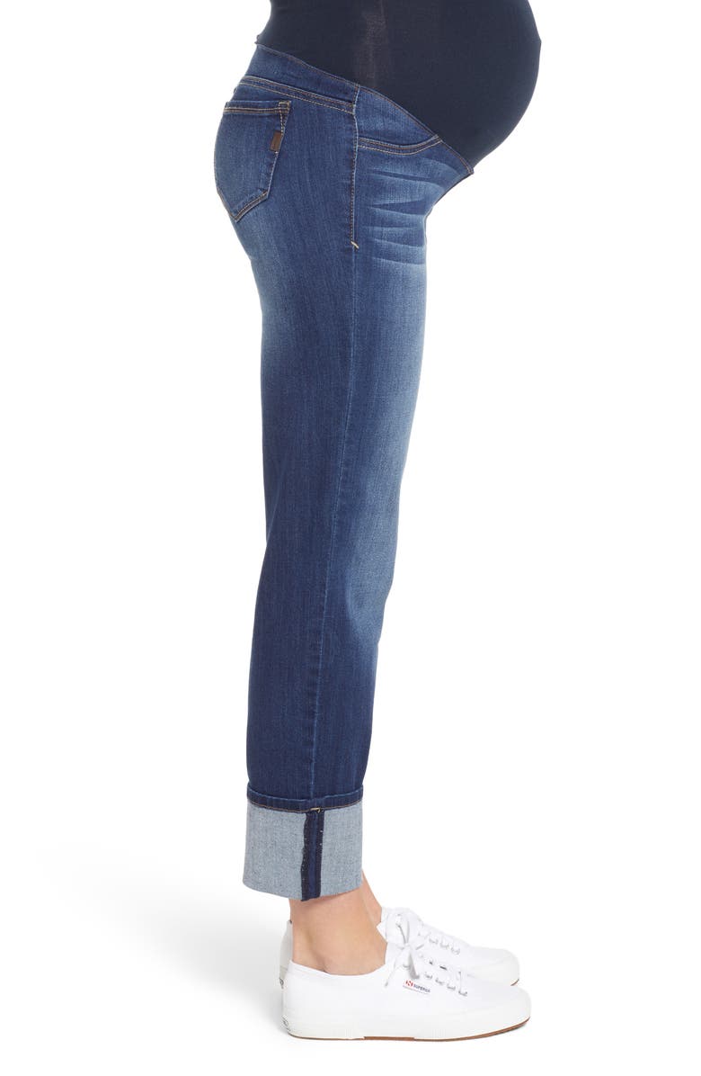 1822 Denim Cuff Straight Leg Maternity Jeans, Alternate, color,