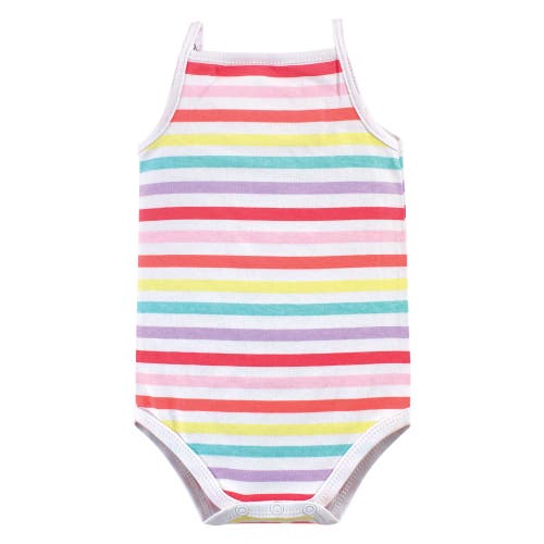 Hudson Baby Soft Cotton Sleeveless Bodysuit In Multi