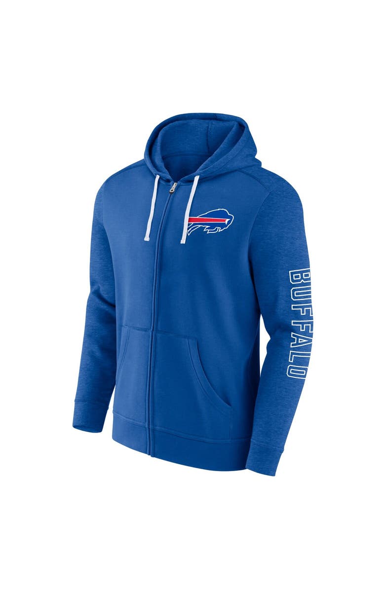 FANATICS Men's Fanatics Branded  Royal Buffalo Bills Offensive Lineup Hoodie Full-Zip Hoodie, Alternate, color, 
