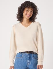 Hush Emily V-Neck Puff Sleeve Top