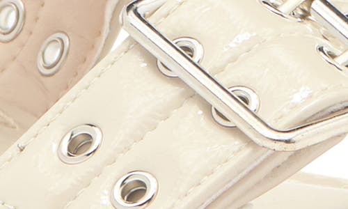 Wild Diva Lounge Belize Buckle Strap Slide Sandal In Bone