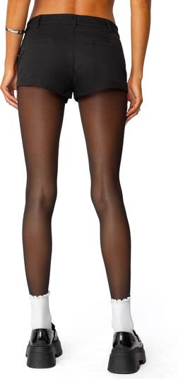 Kera Front Pleat Micro Shorts