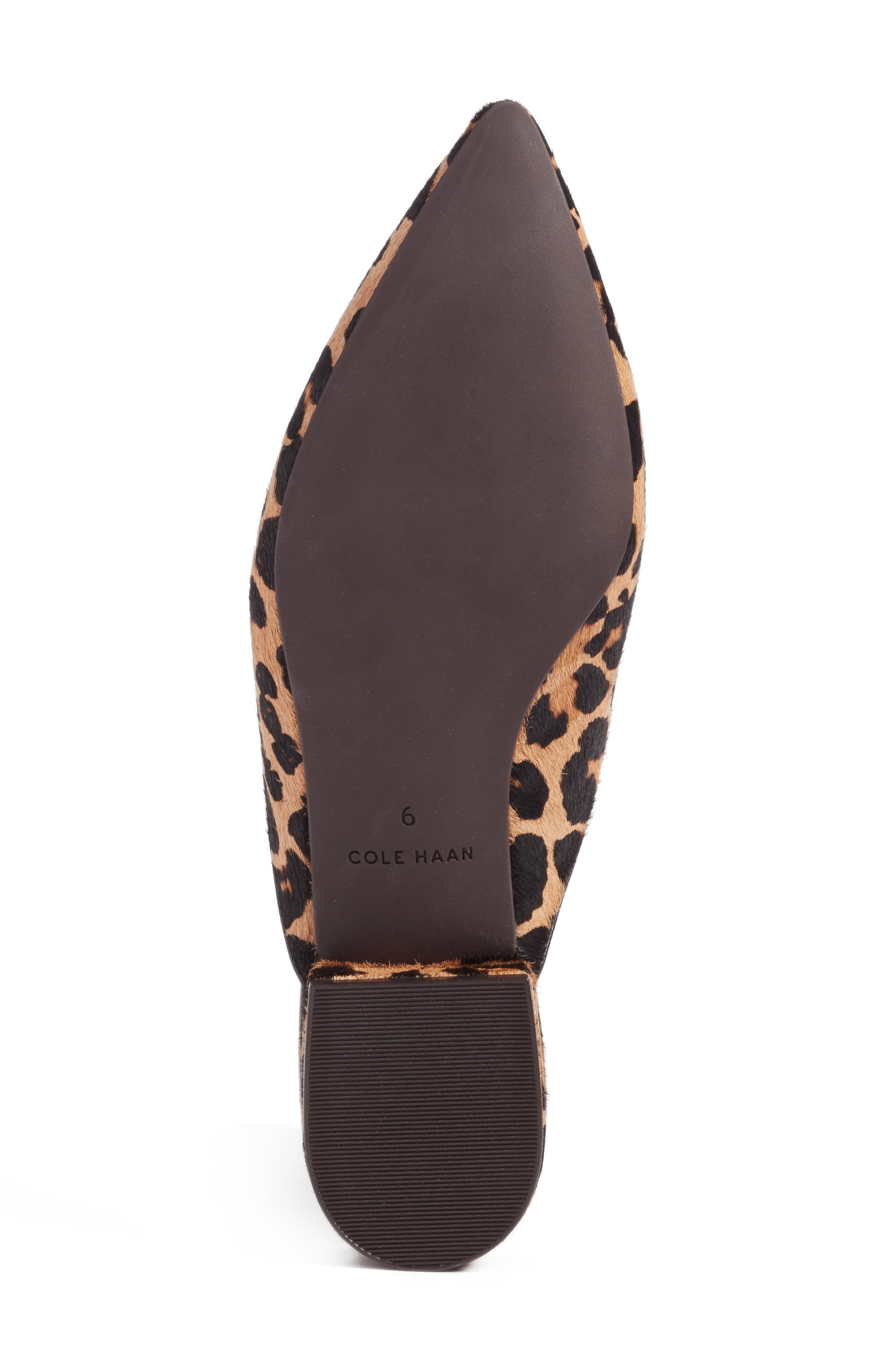 Piper Loafer Mule, Alternate, color, OCELOT HAIR CALF PRINT