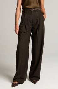Vince High Waist Wide Leg Trousers